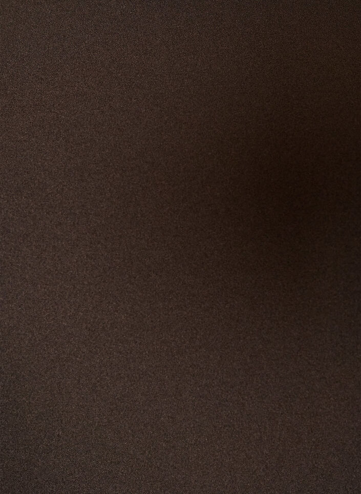 Kort kjole med A-form og 3/4-ermer, Brun, Packshot image number 2