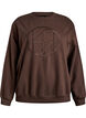 Genser med motiv, Brun, Packshot image number 0