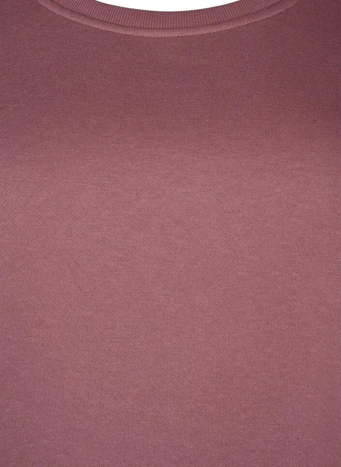 Joggekjole med broderte detaljer, Rose Brown, Packshot image number 2