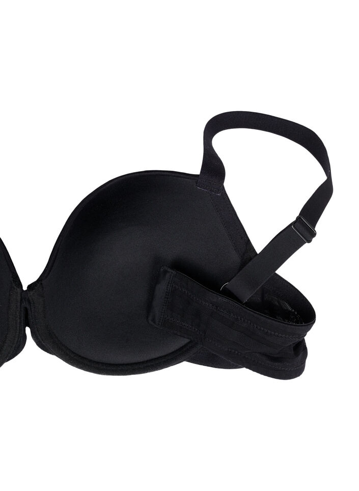Vattert BH med bøyle, Black, Packshot image number 3