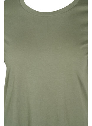 Basis T-skjorte i bomull, Thyme, Packshot image number 2