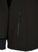 Kort softshelljakke med avtakbar hette, Svart, Packshot image number 3