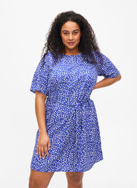 FLASH - Kortermet kjole med belte, Surf the web Dot FLASH - Kortermet kjole med belte, Surf the web Dot, Model