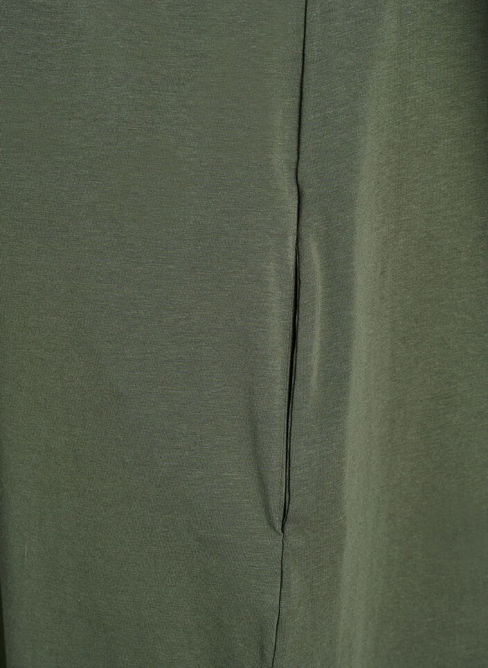 Midiskj&oslash;rt T-skjortekjole med V-hals, 2151, Packshot image number 4