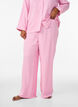 L&oslash;se pyjamasbukser i seersucker med h&oslash;y midje, Rosa, Model image number 2
