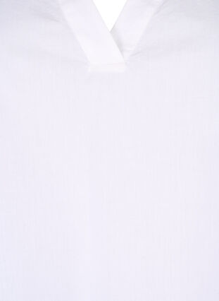 Ermeløs bomullstopp med volanger, Bright White, Packshot image number 2