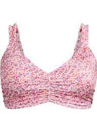 Blomstret bikinioverdel med avtakbar polstring, Color Disty AOP