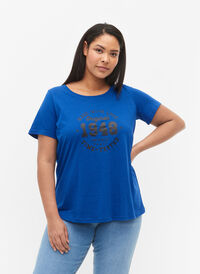T-skjorte i bomull med trykk foran, Surf the web MADE, Model