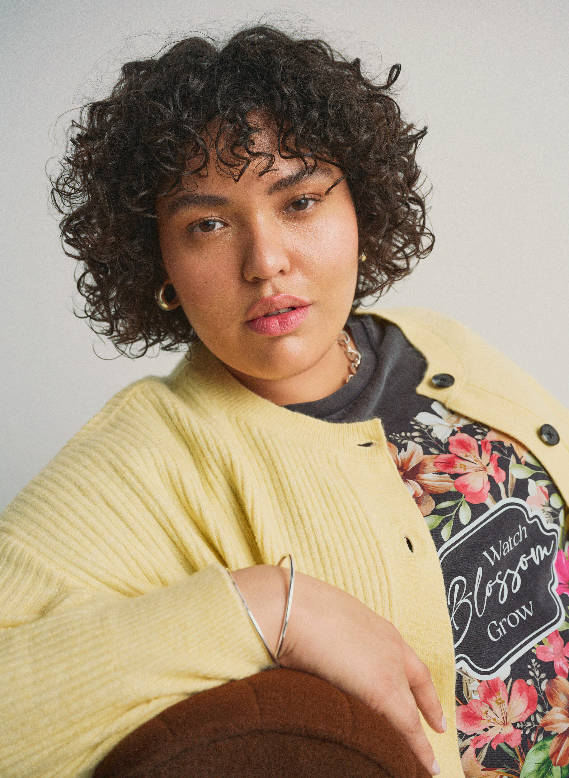 &Oslash;kologisk bomulls-T-skjorte med trykk