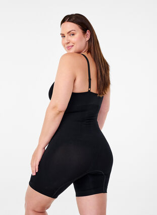 Zizzi Shapewear-body med åpning i bunn, Svart, Model image number 1