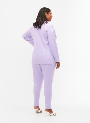 Cropped bukser med lommer, Purple Rose, Model image number 1