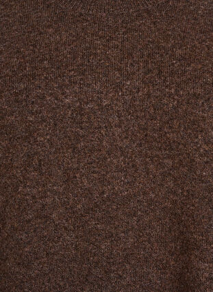 Zizzi Strikket vest med ribbestrikkede kanter, Grønn, Packshot image number 2