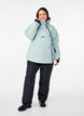 Funksjonell skianorakk med hette, Grønn, Model image number 1
