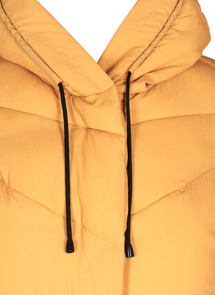 Vindtett jakke med hette og lommer, Spruce Yellow, Packshot image number 2