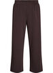 Sweatpants med h&oslash;y midje og vide ben, Brun, Packshot image number 0