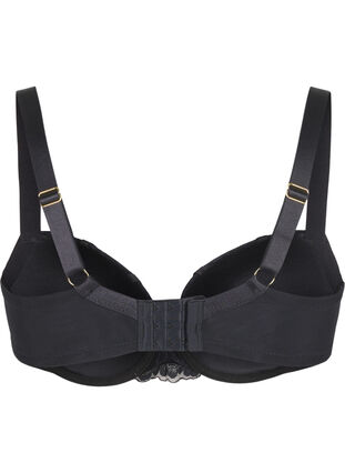 Zizzi Formstøpt BH med rhinestendetaljer, Black, Packshot image number 1