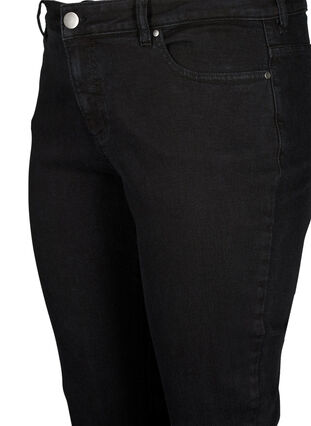 Emily jeans med vanlig liv og smal passform, Black, Packshot image number 2