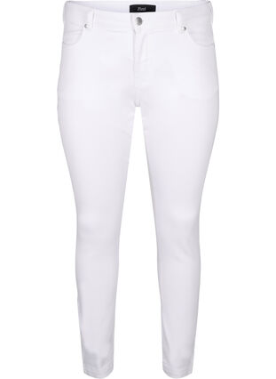 Viona jeans med normal midje, White, Packshot image number 0