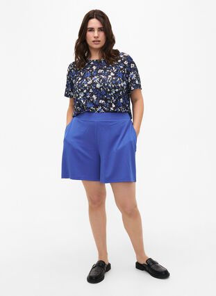 FLASH - Løstsittende shorts med lommer, Dazzling Blue, Model image number 3