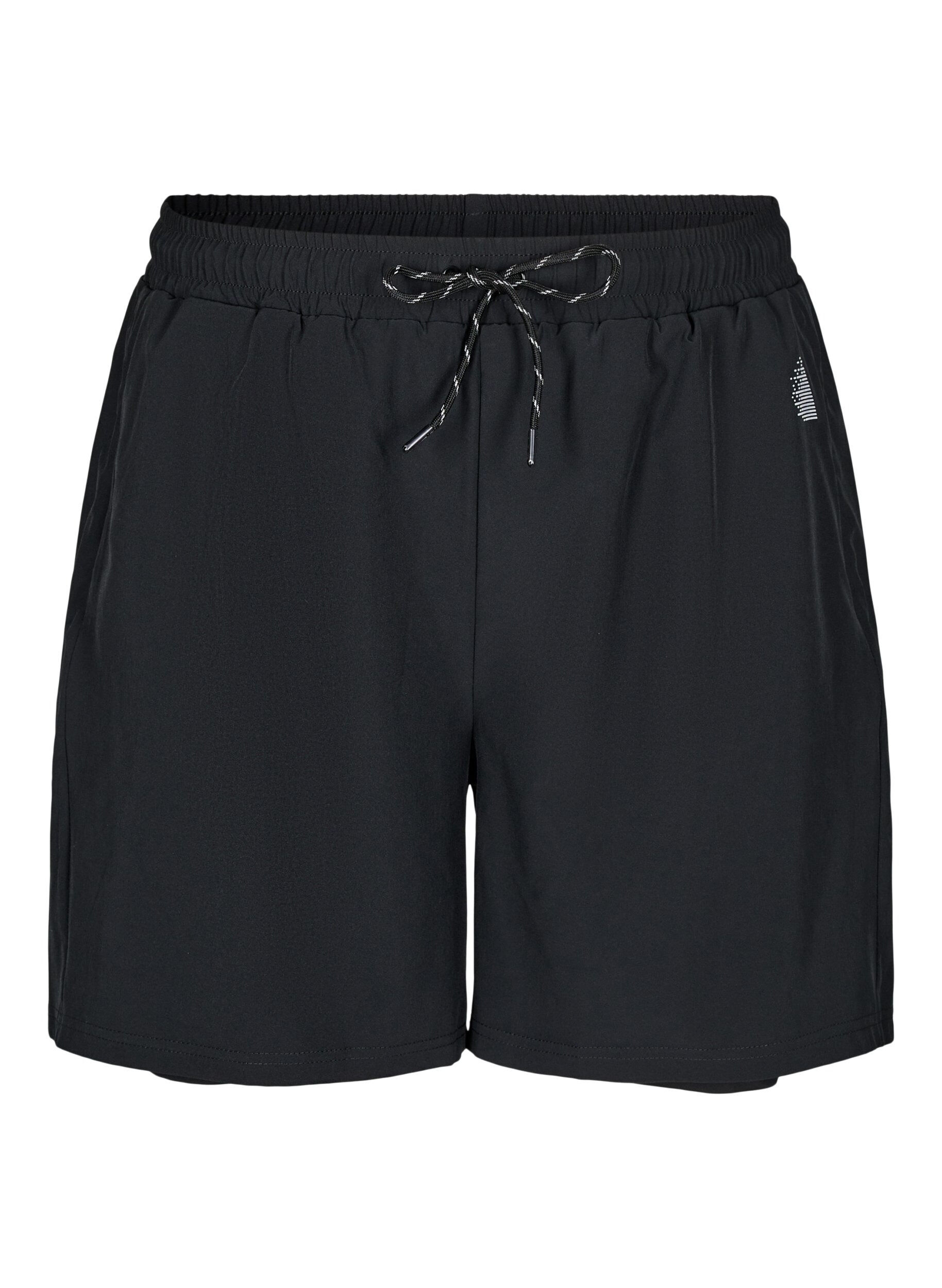 Treningsshorts med innershorts
