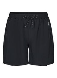 Treningsshorts med innershorts, Svart