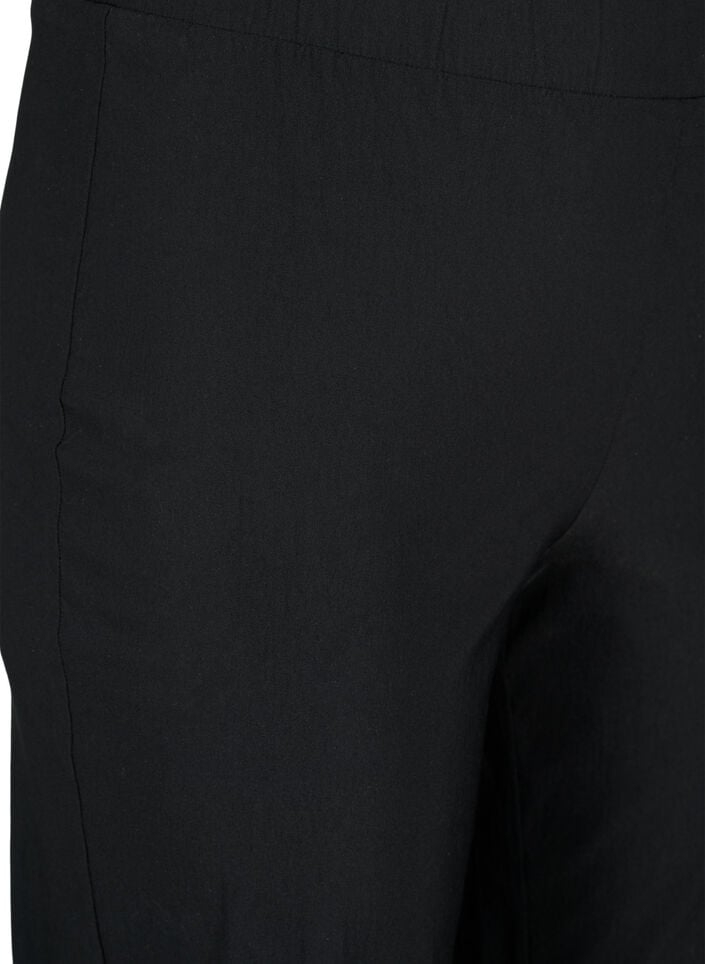 Elastisk bukse i viskose, Black, Packshot