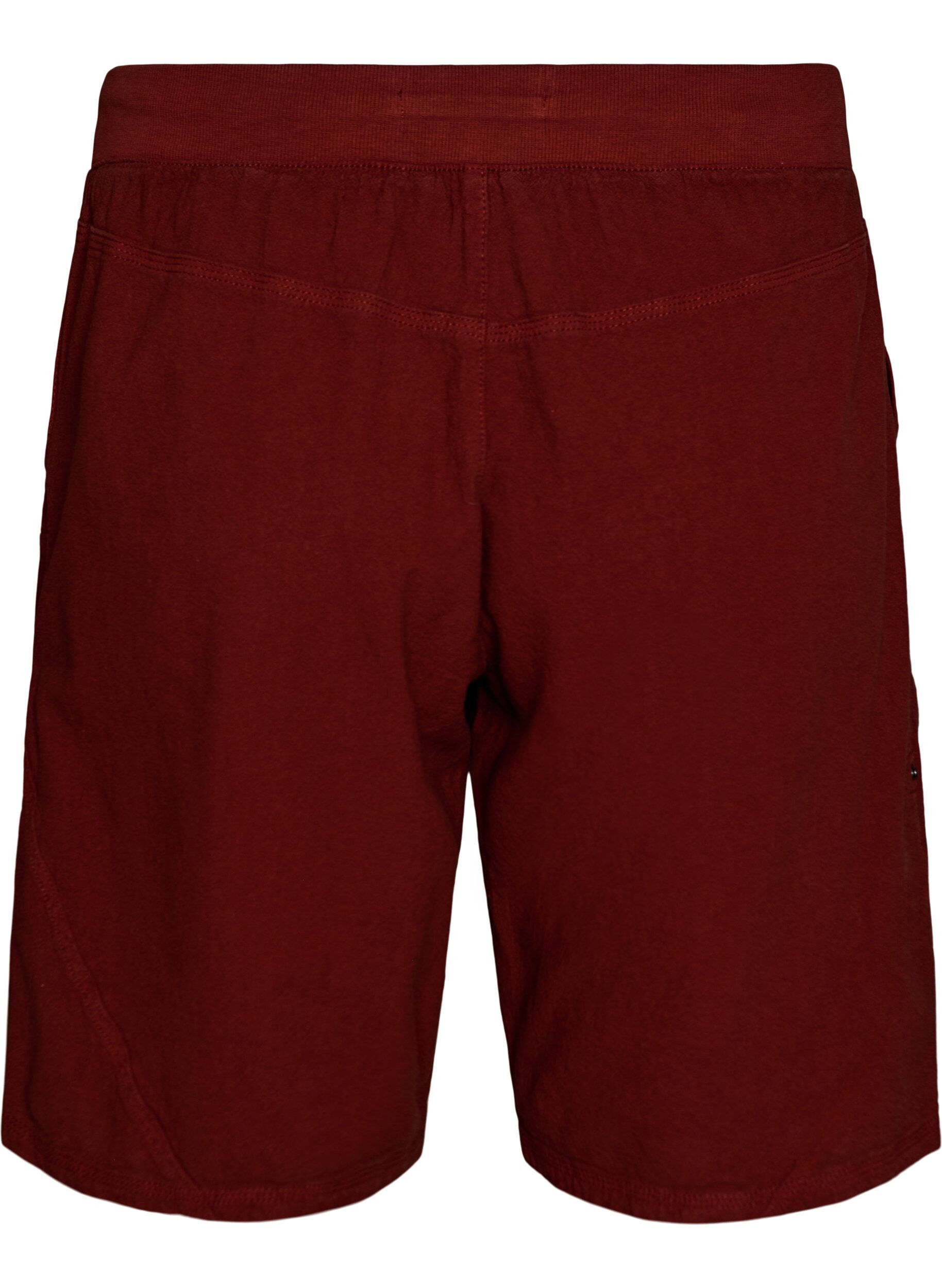 ZizziL&oslash;s shorts av bomull med lommer, R&oslash;d, Packshot image number 1