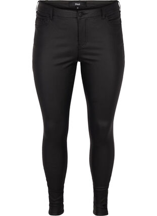 Coated Amy jeans, Black coated, Packshot image number 0