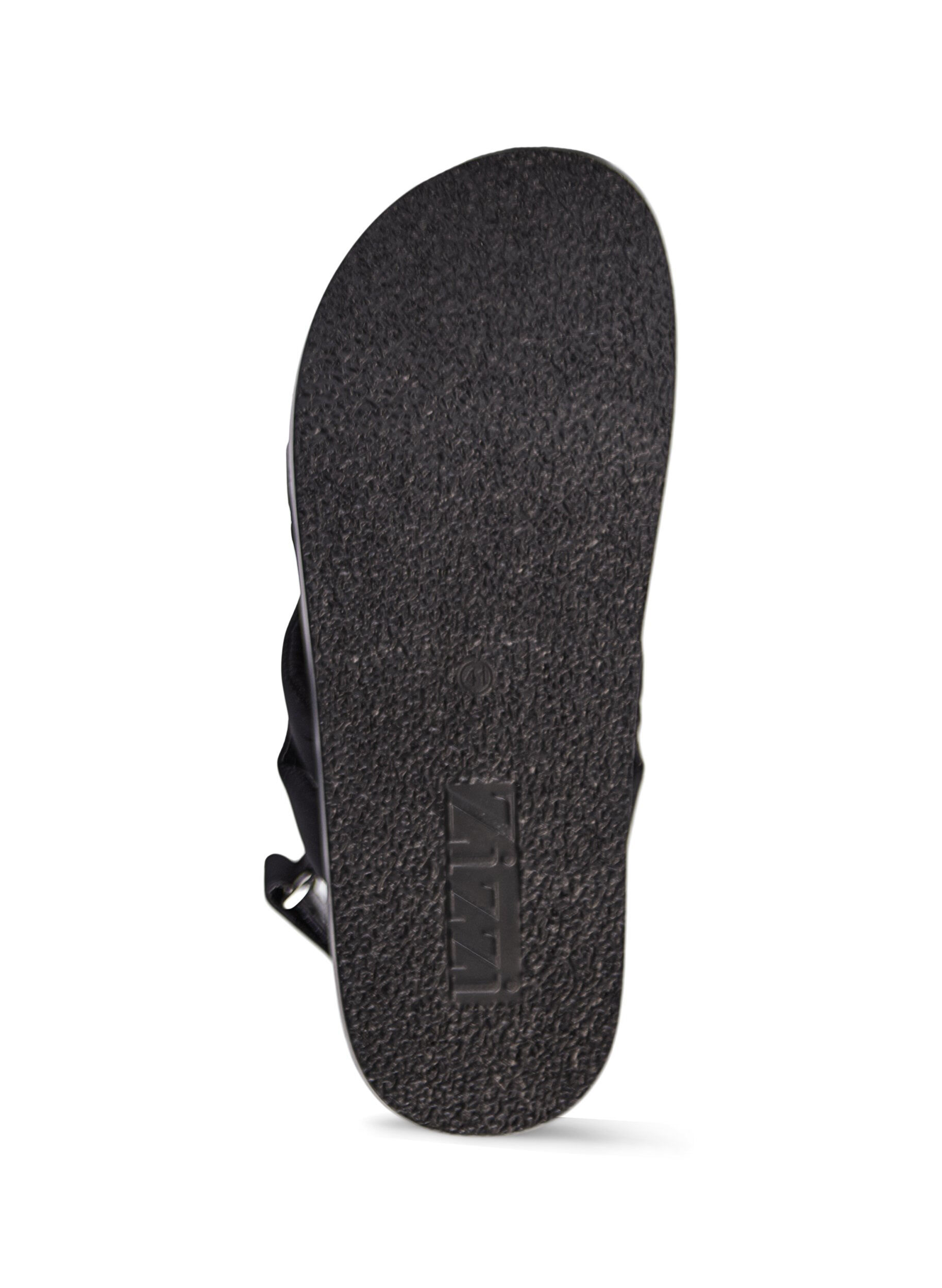 Zizzi Sandal med bred passform og knutedetaljer, Svart, Packshot image number 4