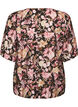 Viskosebluse med V-hals, Rosa, Packshot image number 1