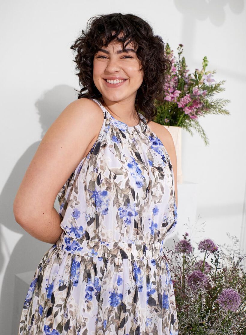 Blomstrete kjole, , Model