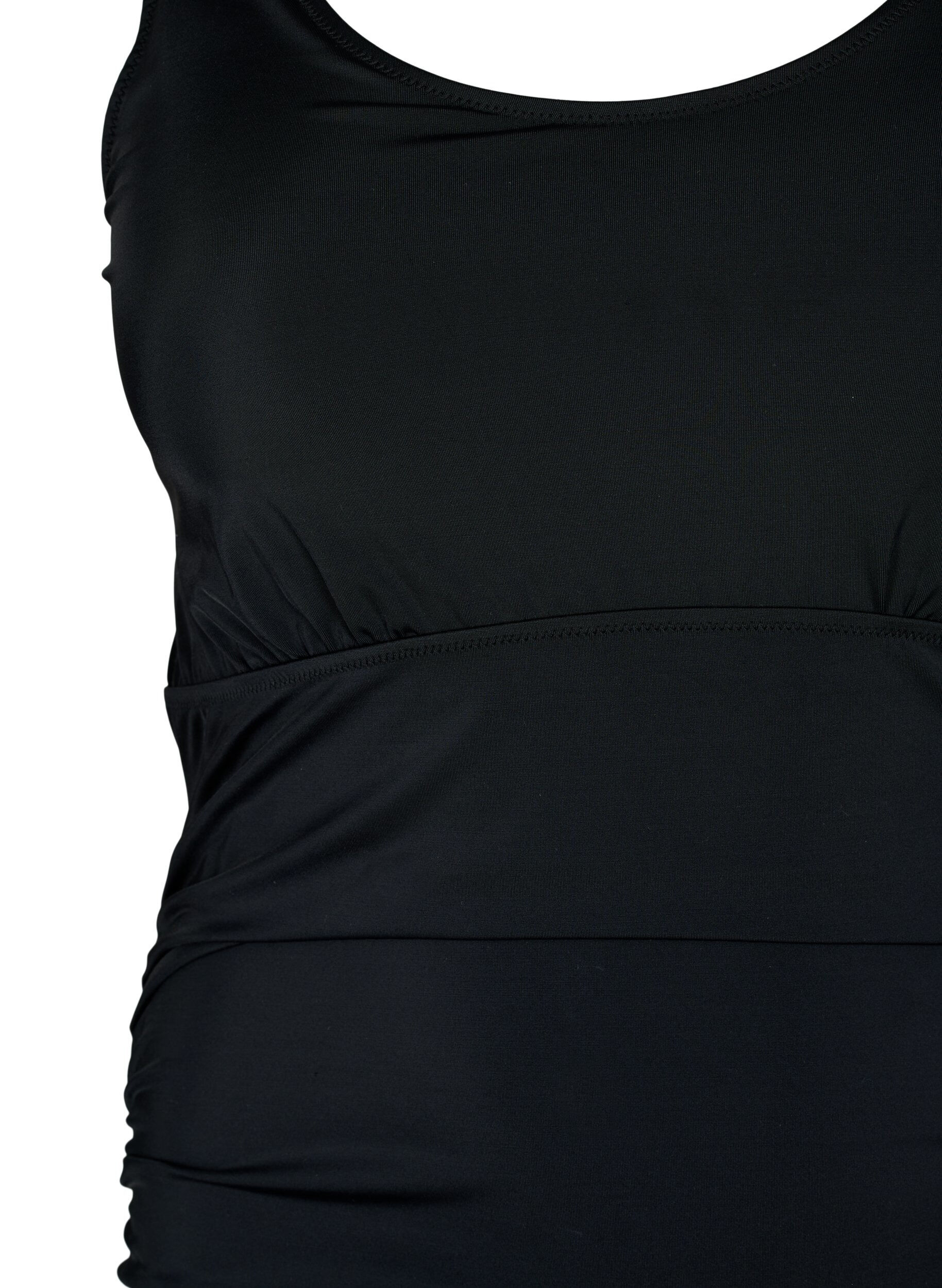 Zizzi Badedrakt med ben, Svart, Packshot image number 2