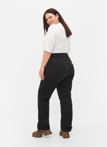 Zizzi Softshellbukser, Black, Model image number 1
