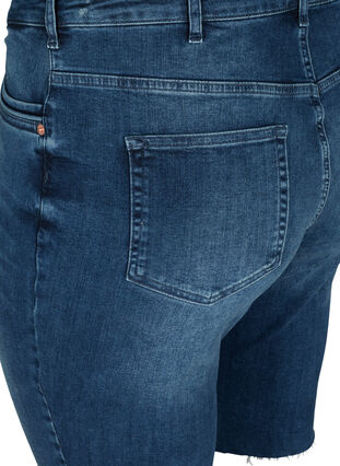 Amy shorts i denim med en høyt liv, Blue denim, Packshot image number 3