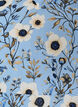 Kort kjole med blomstertrykk, Bl&aring;, Packshot image number 2