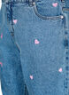 Mille mom-fit jeans med broderi, Blå, Packshot image number 2