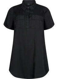 Kortermet tunika i lyocell (TENCEL™), Black