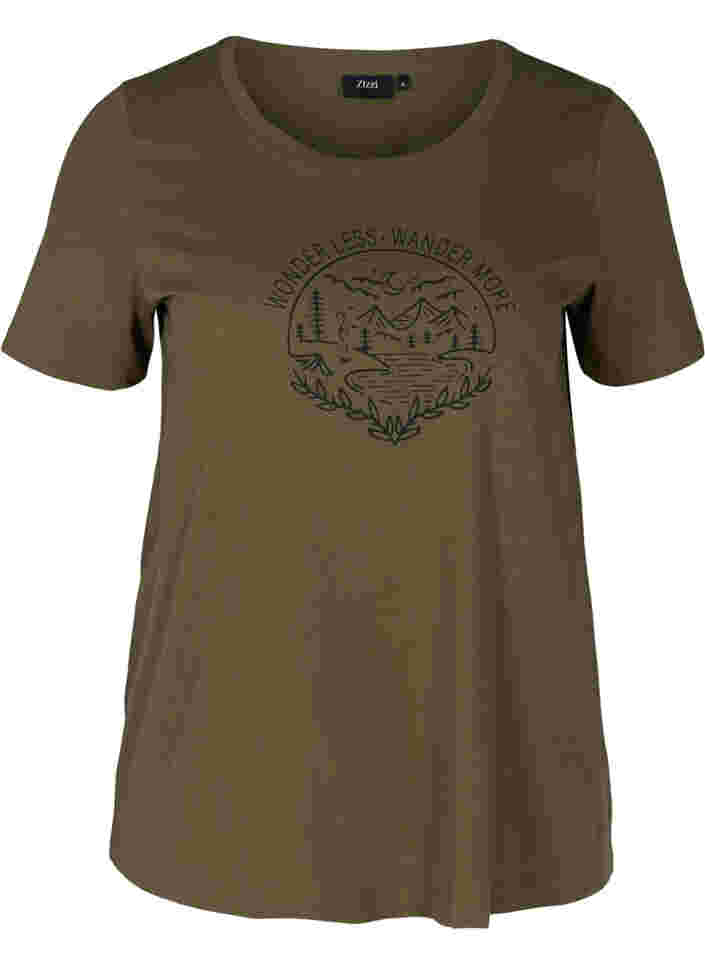 T-skjorte med trykk, Ivy Green WONDER, Packshot image number 0