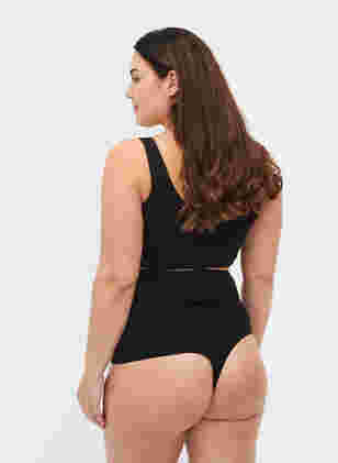Shapewear g-streng med høyt liv, Black, Model