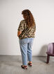 Cropped Vera jeans med distressed detaljer, Bl&aring;, Model image number 1