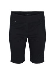 Tettsittende shorts med baklommer, Black