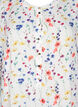 Blomstret midikjole med 3/4-ermer, Blå, Packshot image number 2