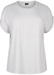 Stripete nattbluse med korte ermer, LGM Stripe