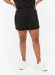 Ensfargede joggeshorts med lommer, Black, Model image number 2