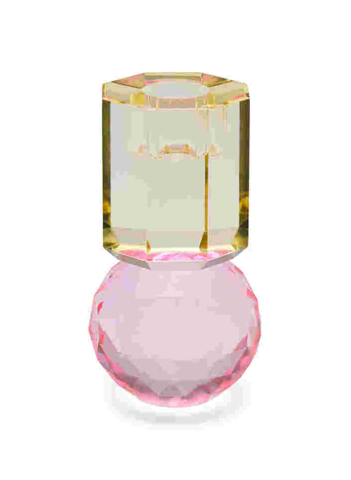 Lysestake i krystall, Lysegul/Pink, Packshot
