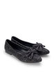 Glitterballerina med vid passform og sløyfe, Black, Packshot image number 1