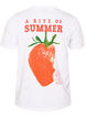 Bomulls-T-skjorte med trykk, Hvit, Packshot image number 1