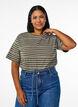 Stripete T-skjorte, Grønn, Model image number 0
