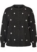 Cardigan med et prikkete m&oslash;nster, Gr&aring;, Packshot image number 0