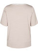T-skjorte med TENCEL™ Lyocell og striper, Beige, Packshot image number 1